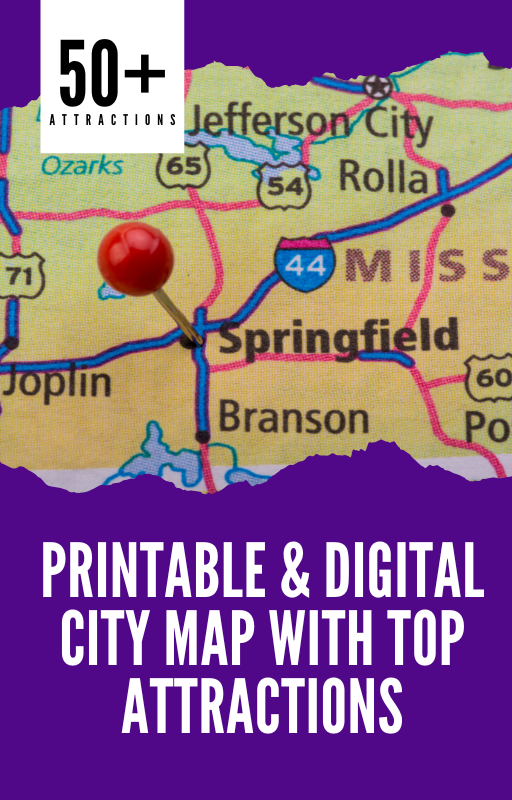 Explore Springfield: Printable & Digital City Map with Top Attractions